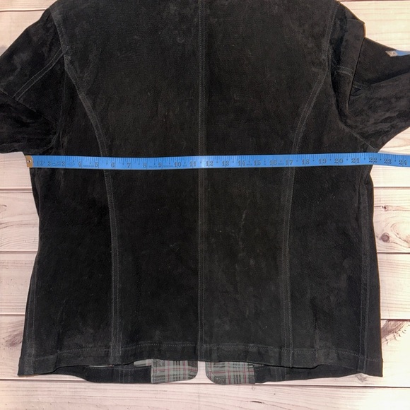 Black Suede Women's Jacket Size XL , Charter Club ,Business Casual,Dress Jacket - Picture 9 of 9